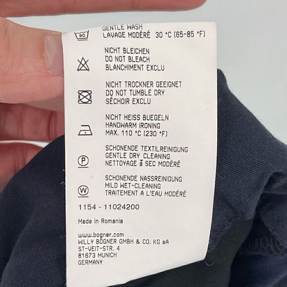 Bogner Performance Casual Pants Gorpcore Hiking Outdoor Navy Blue Men US 42 - Picture 5 of 6